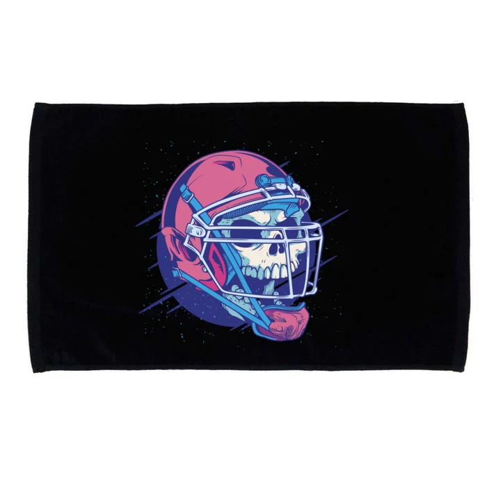 Skull Football Player Microfiber Hand Towel