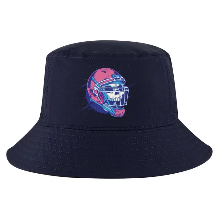 Skull Football Player Cool Comfort Performance Bucket Hat