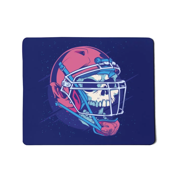 Skull Football Player Mousepad