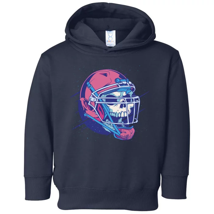 Skull Football Player Toddler Hoodie