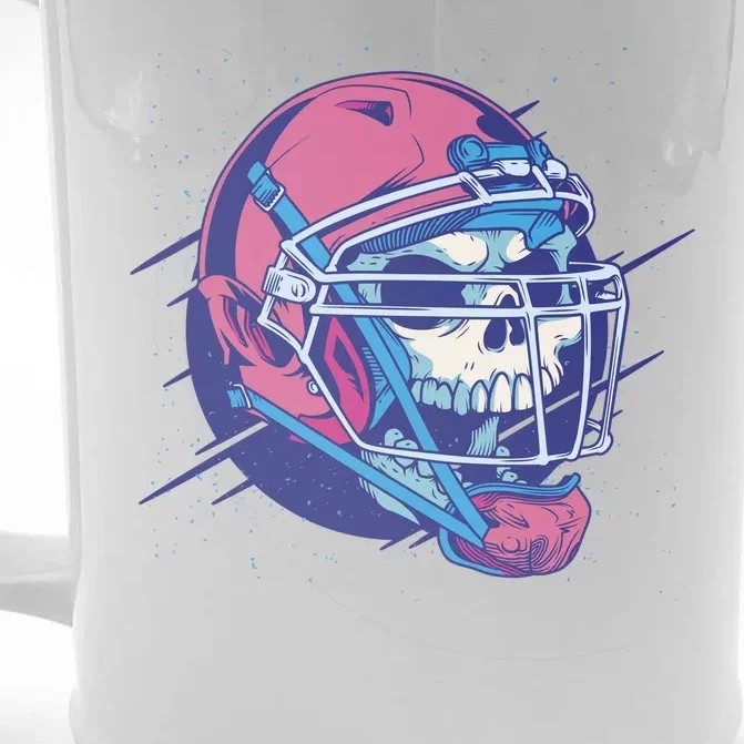 Skull Football Player Front & Back Beer Stein