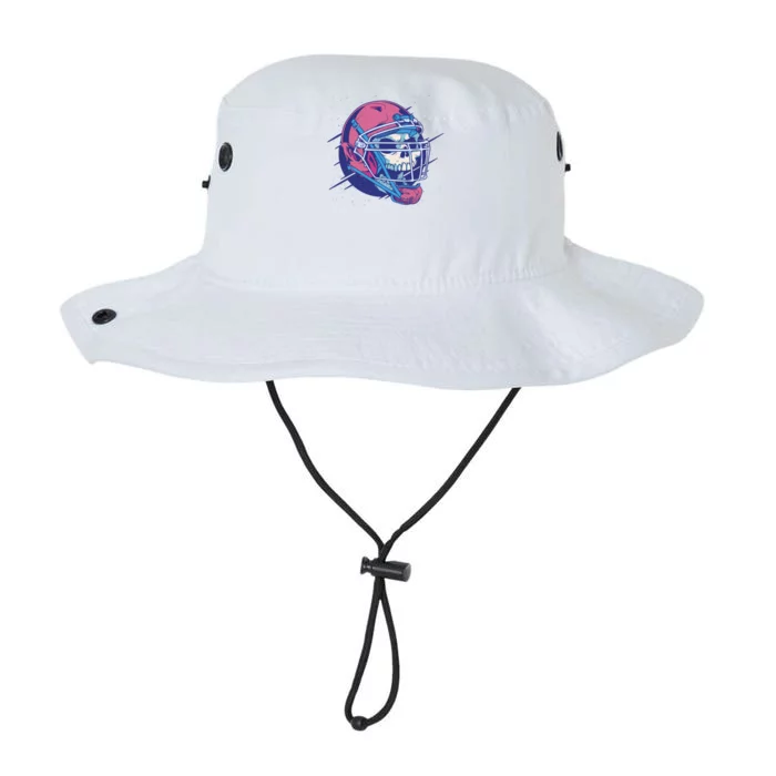 Skull Football Player Legacy Cool Fit Booney Bucket Hat