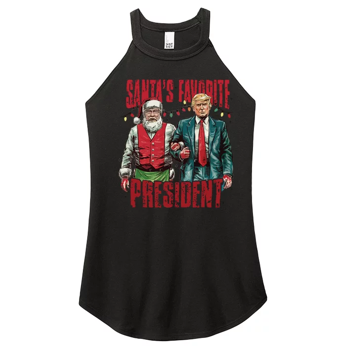 SantaS Favorite President Women’s Perfect Tri Rocker Tank