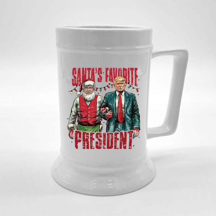 SantaS Favorite President Front & Back Beer Stein