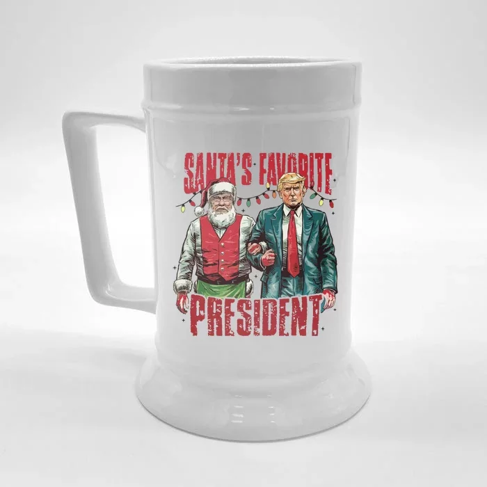 SantaS Favorite President Front & Back Beer Stein