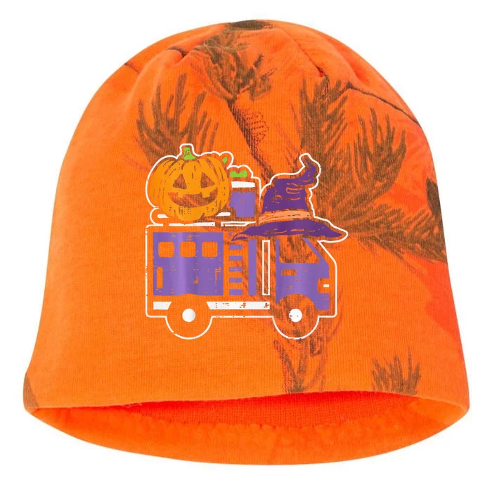 Spooky Firetruck Pumpkin Patch Halloween Firefighter Costume Kati - Camo Knit Beanie