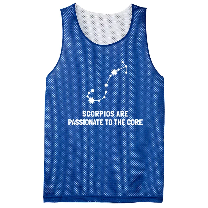 Scorpio Facts Passionate To The Core Funny Astrology Gift Mesh Reversible Basketball Jersey Tank