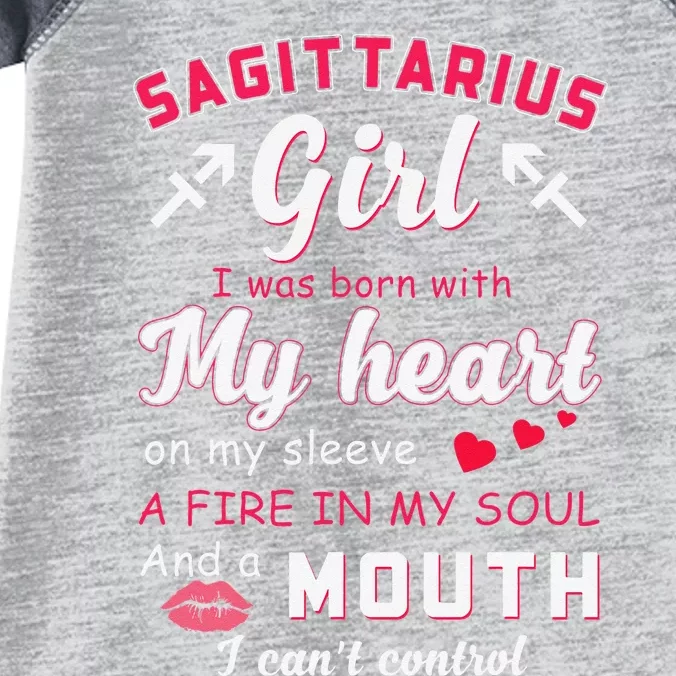 Sagittarius Funny Quote With Zodiac Sign Birthday Gift Infant Baby Jersey Bodysuit