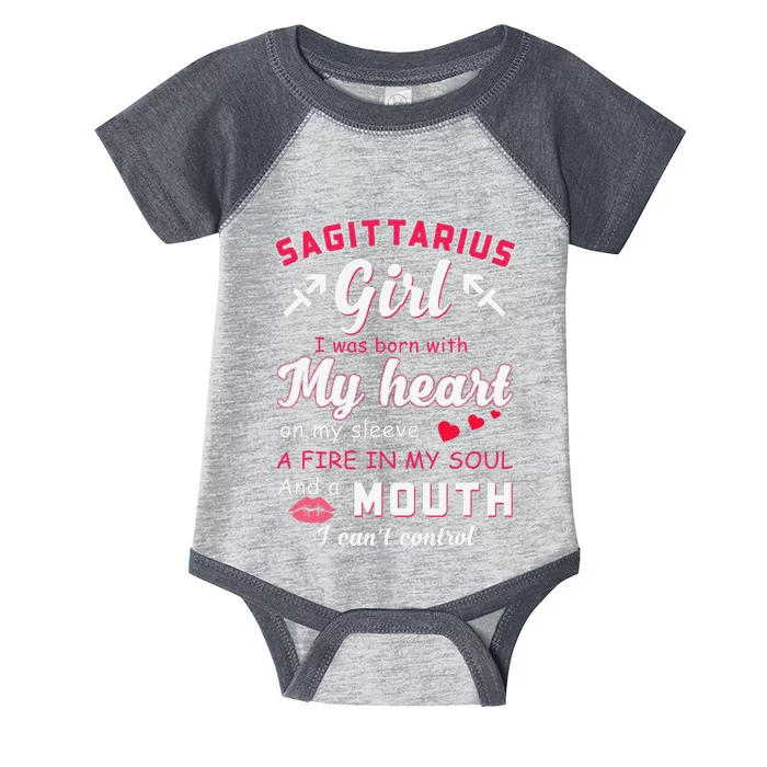 Sagittarius Funny Quote With Zodiac Sign Birthday Gift Infant Baby Jersey Bodysuit