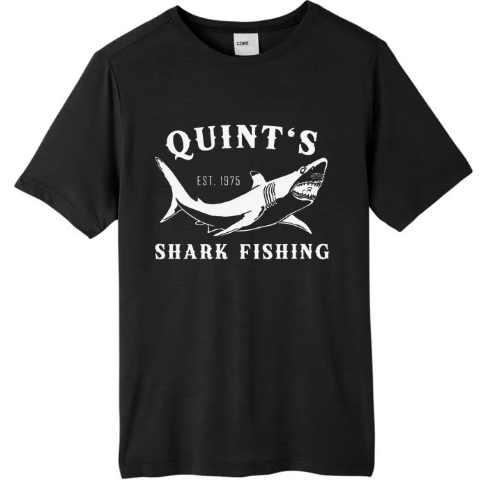 Shark Fishing Retro Vintage QuintS Shark Fishing Est. 1975 ChromaSoft Performance T-Shirt