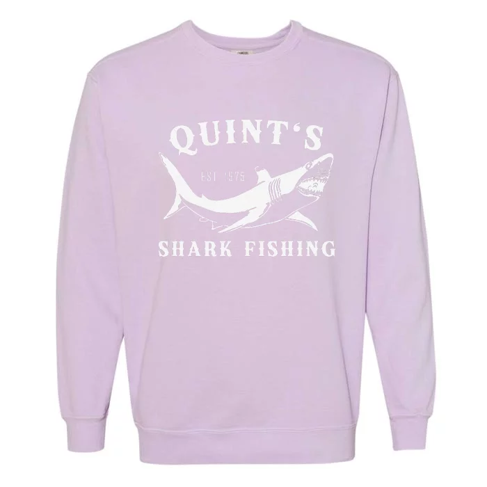 Shark Fishing Retro Vintage QuintS Shark Fishing Est. 1975 Garment-Dyed Sweatshirt