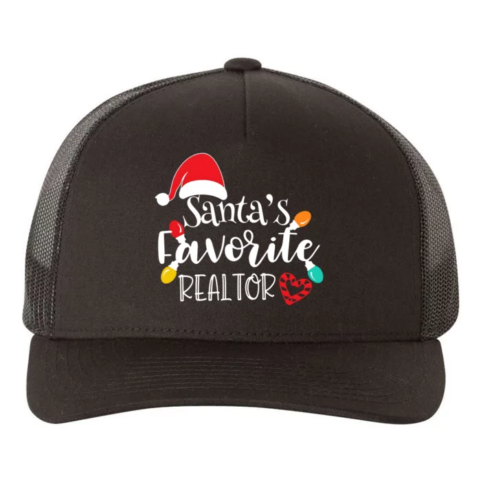 Santas Favorite Realtor Christmas Yupoong Adult 5-Panel Trucker Hat