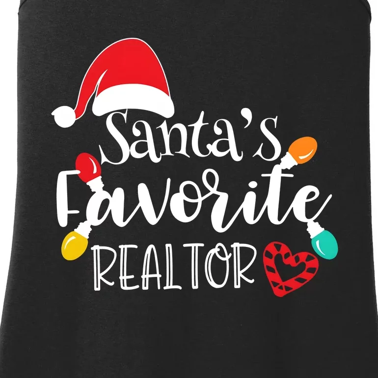 Santas Favorite Realtor Christmas Ladies Essential Tank