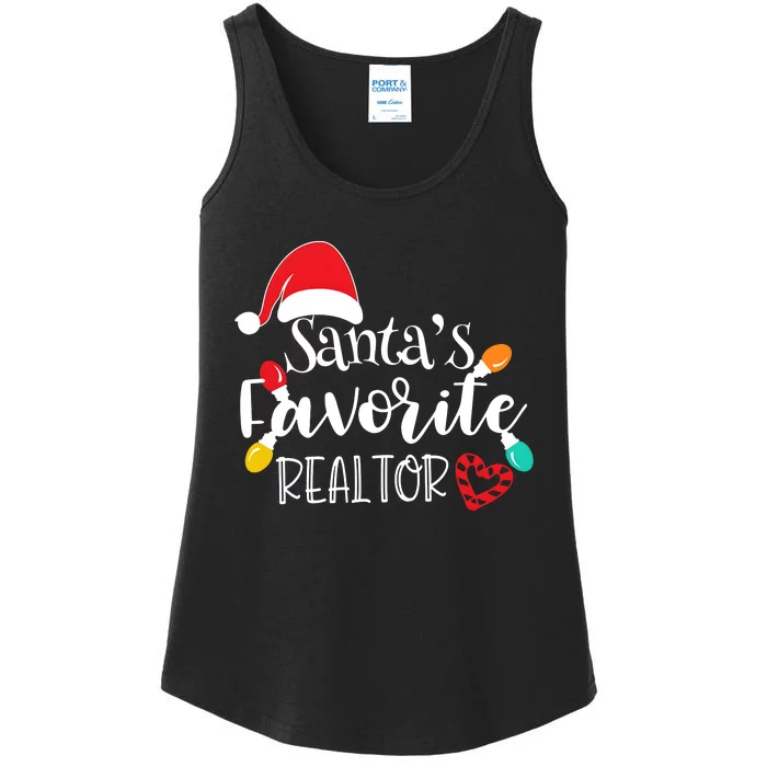 Santas Favorite Realtor Christmas Ladies Essential Tank