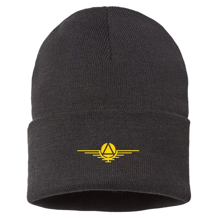 Sci Fi Red Rising Saga Gold Sigil Logo Sustainable Knit Beanie