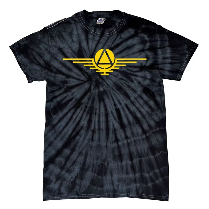 Sci Fi Red Rising Saga Gold Sigil Logo Tie-Dye T-Shirt