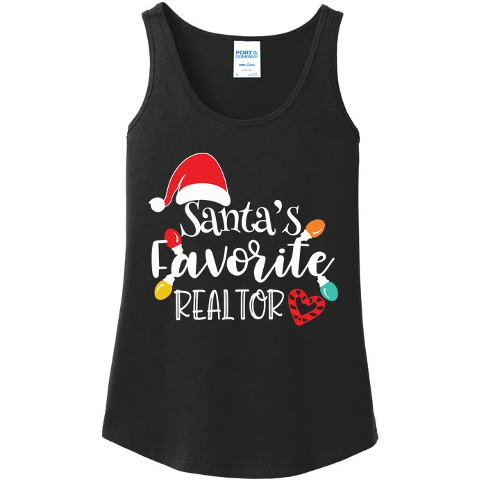 Santas Favorite Realtor Christmas Realtor Ladies Essential Tank