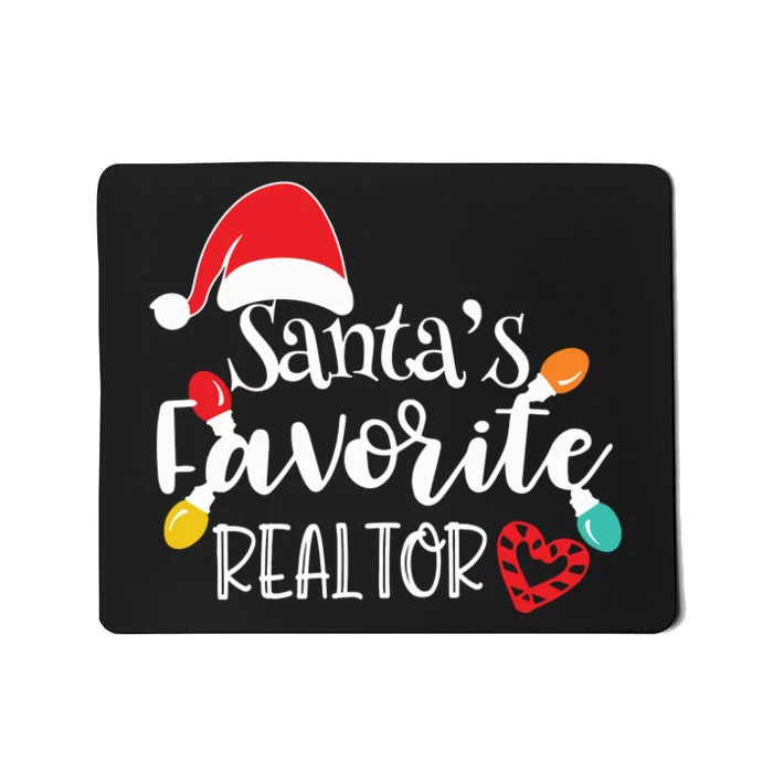 Santas Favorite Realtor Christmas Realtor Mousepad