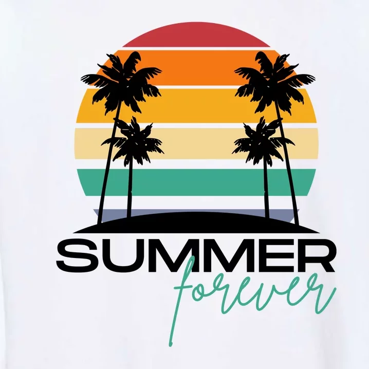 Summer Forever Retro Sunset Tropical Garment-Dyed Sweatshirt