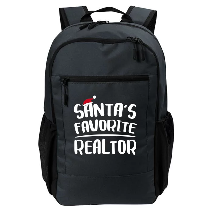 SantaS Favorite Realtor Cute Gift Christmas Cool Gift Daily Commute Backpack