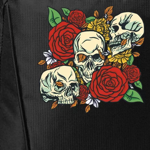 Skull Floral Rose City Backpack