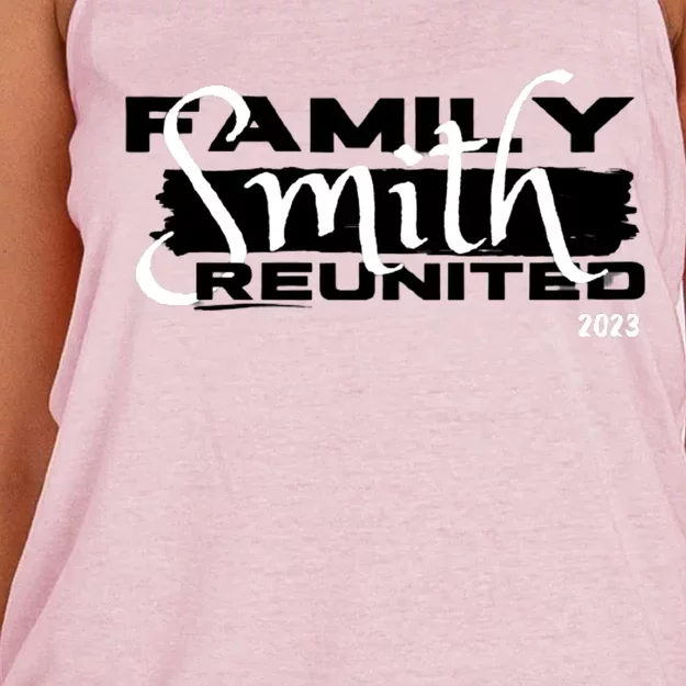 Smith Family Reunited Cute Gift Women's Knotted Racerback Tank