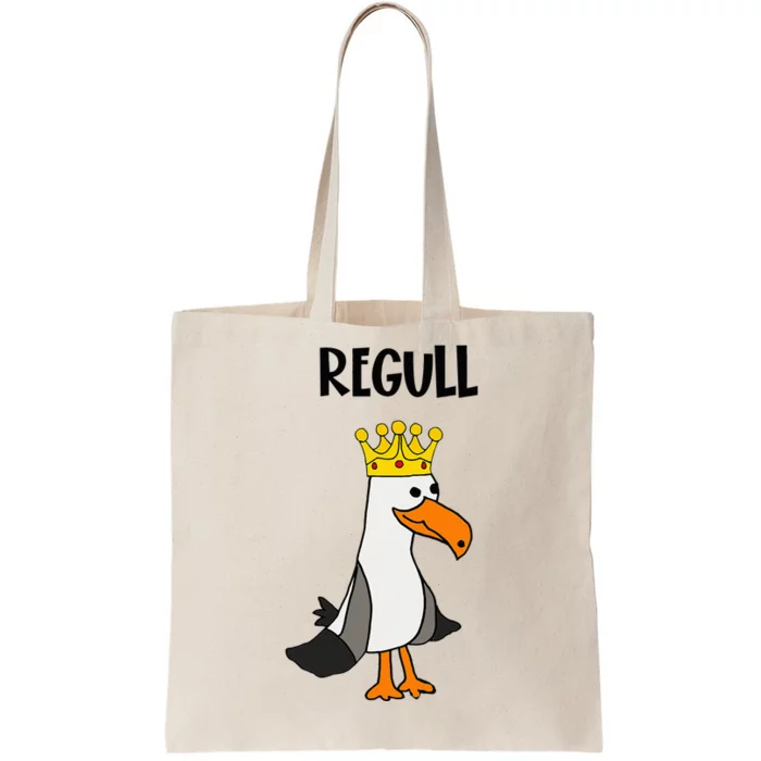 Smileteesfunny Funny Regull Seagull With Crown Beach Tote Bag