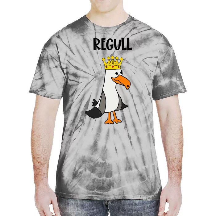 Smileteesfunny Funny Regull Seagull With Crown Beach Tie-Dye T-Shirt