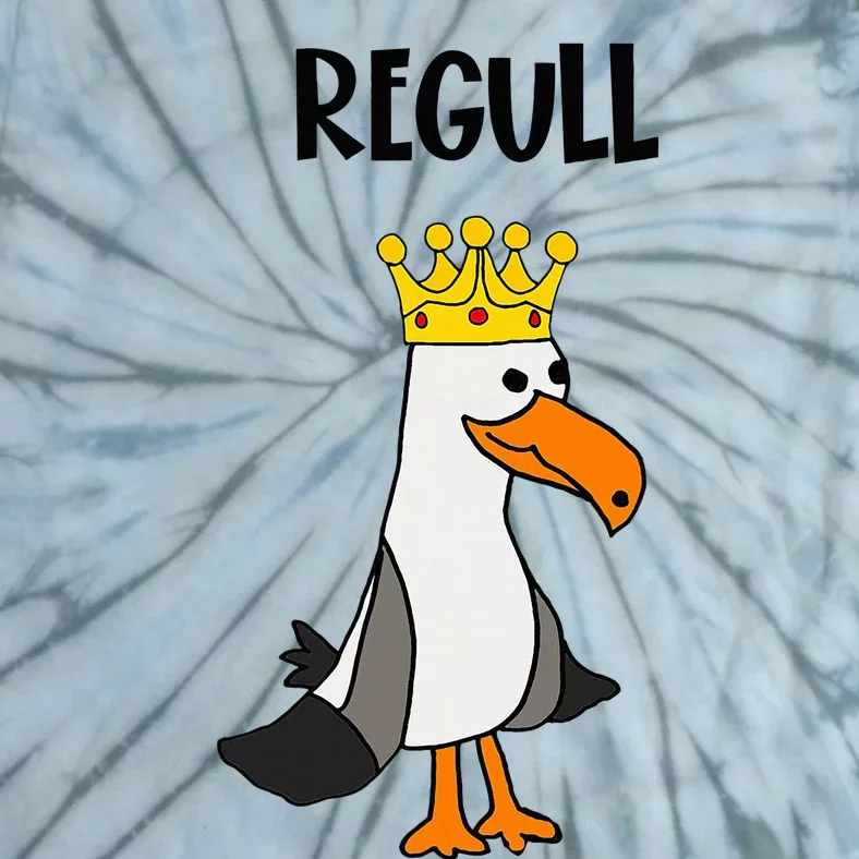 Smileteesfunny Funny Regull Seagull With Crown Beach Tie-Dye T-Shirt