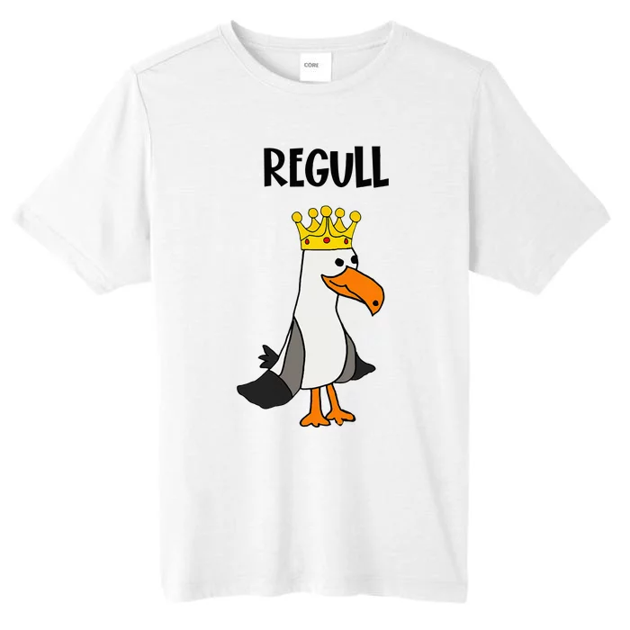 Smileteesfunny Funny Regull Seagull With Crown Beach ChromaSoft Performance T-Shirt