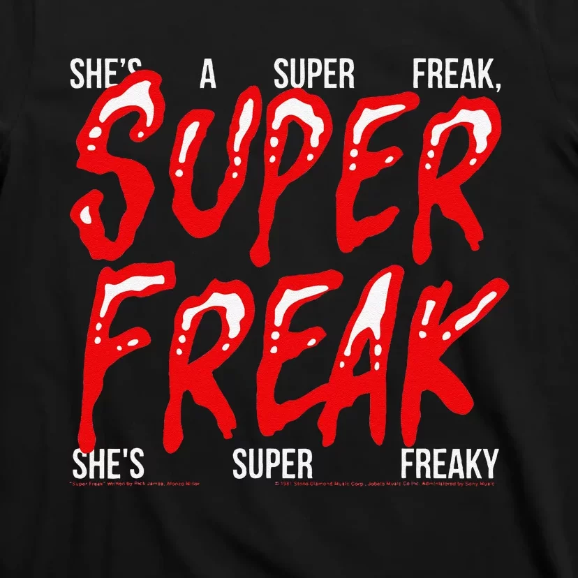 Super Freak Rick James Halloween Lyrics T-Shirt