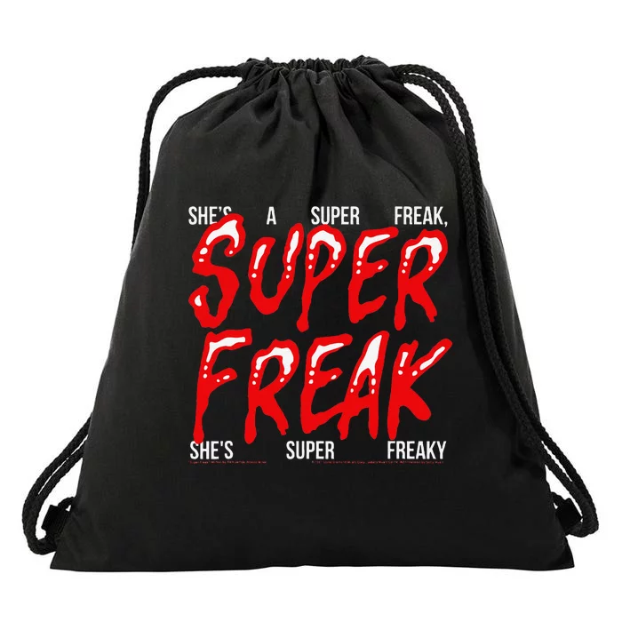 Super Freak Rick James Halloween Lyrics Drawstring Bag