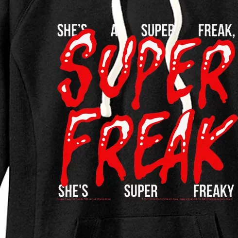 Super Freak Rick James Halloween Lyrics Women's Fleece Hoodie