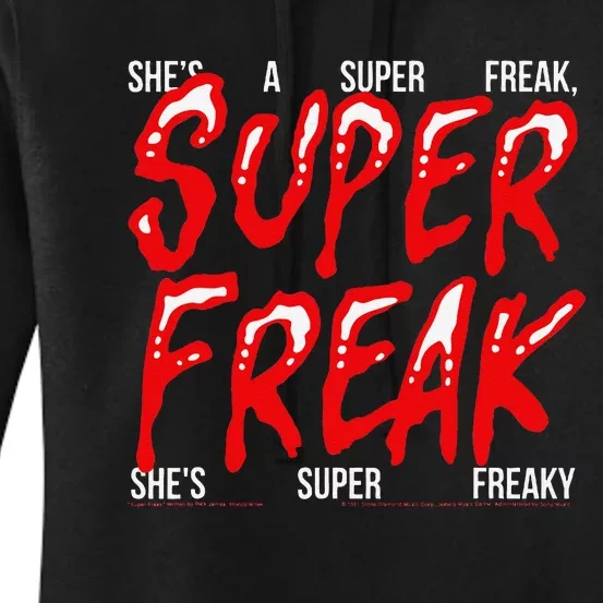 Super Freak Rick James Halloween Lyrics Women's Pullover Hoodie