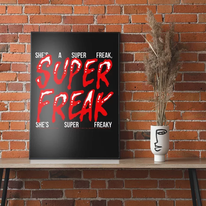 Super Freak Rick James Halloween Lyrics Poster