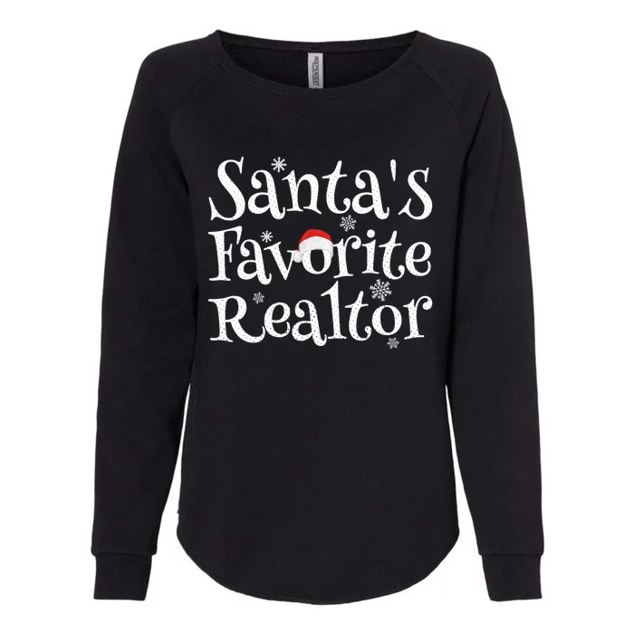 SantaS Favorite Realtor Christmas Funny Gift Funny Gift Womens California Wash Sweatshirt