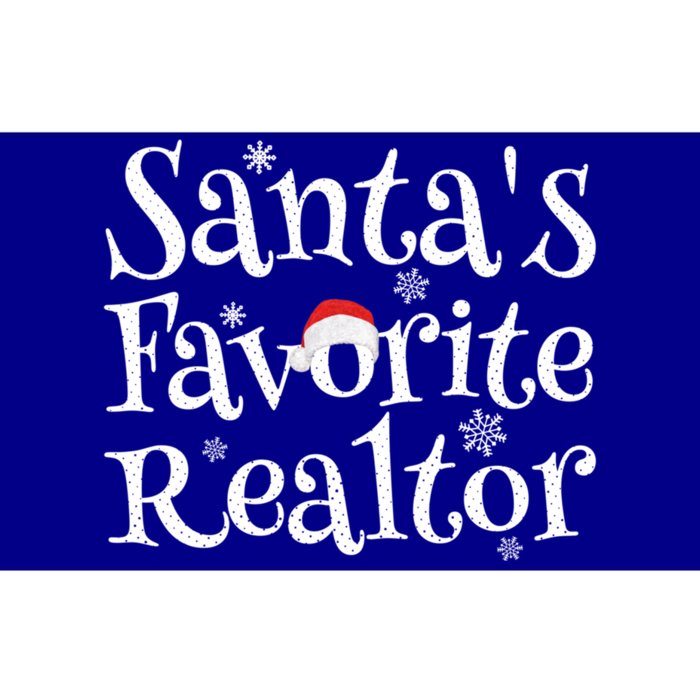 SantaS Favorite Realtor Christmas Funny Gift Funny Gift Bumper Sticker