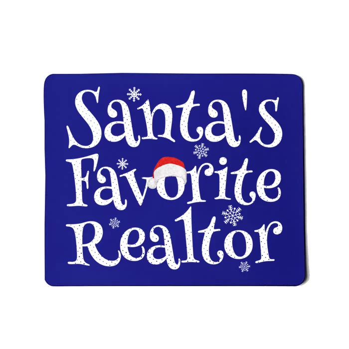 SantaS Favorite Realtor Christmas Funny Gift Funny Gift Mousepad