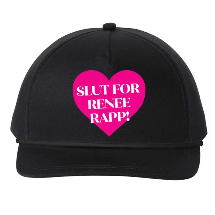 Slut For Renee Rapp Funny Snapback Five-Panel Rope Hat