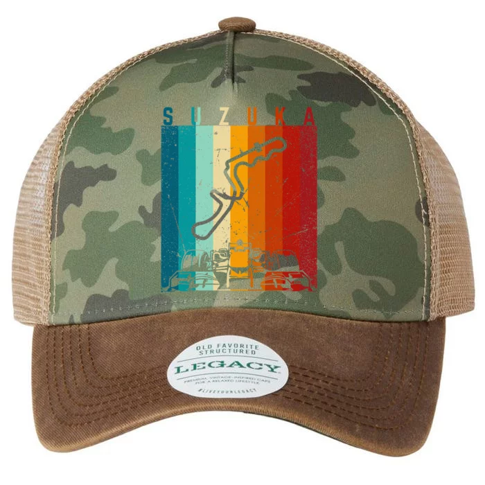 Suzuka Formula Racing Track Circuit Fan Legacy Tie Dye Trucker Hat