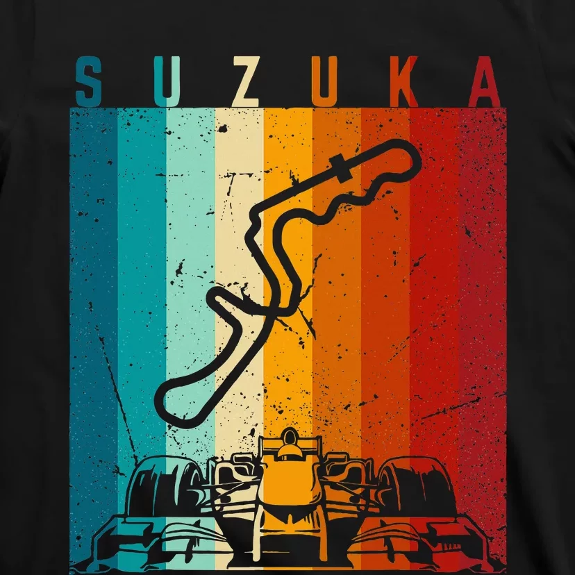 Suzuka Formula Racing Track Circuit Fan T-Shirt