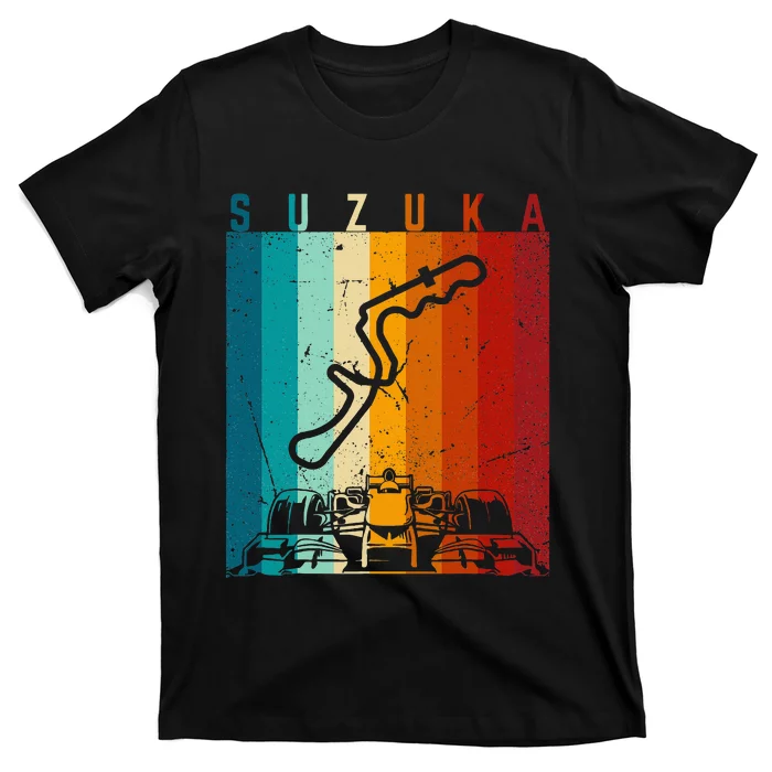 Suzuka Formula Racing Track Circuit Fan T-Shirt