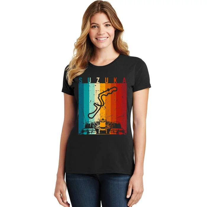 Suzuka Formula Racing Track Circuit Fan Women's T-Shirt