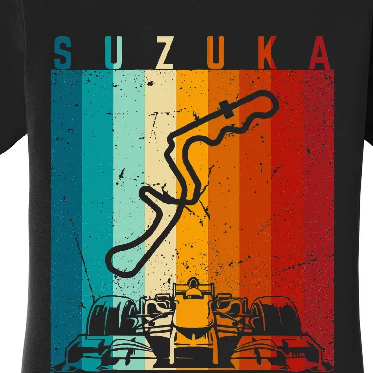 Suzuka Formula Racing Track Circuit Fan Women's T-Shirt