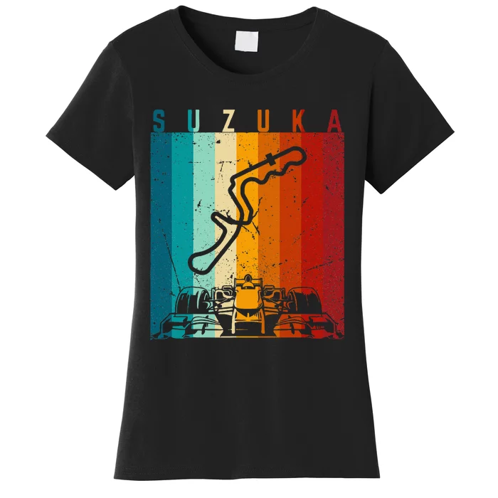 Suzuka Formula Racing Track Circuit Fan Women's T-Shirt