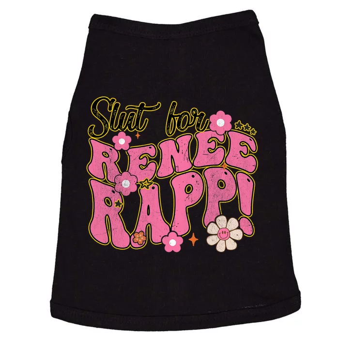 Slut For Renee Rapp Groovy Sarcastic Funny Saying Doggie Tank