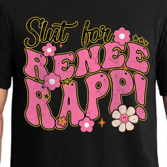 Slut For Renee Rapp Groovy Sarcastic Funny Saying Pajama Set