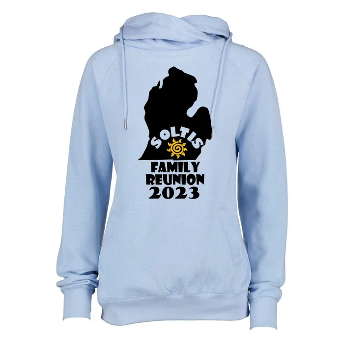 Soltis Family Reunion Womens Funnel Neck Pullover Hood