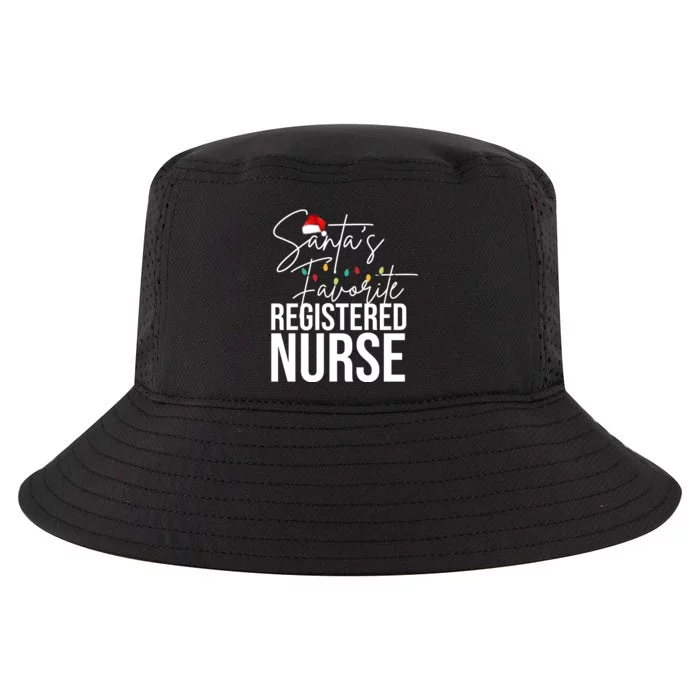 Santa's Favorite Register Nurse Cool Comfort Performance Bucket Hat