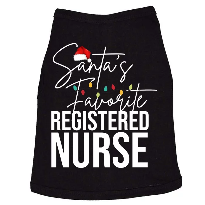 Santa's Favorite Register Nurse Doggie Tank